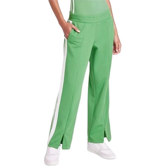 Wild Fable Green White Striped Track Pants - Picture 1 of 14